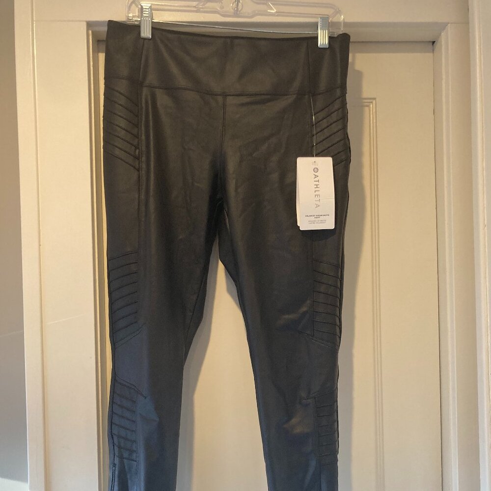 NWT Athleta "Delancey Gleam Moto Tight"